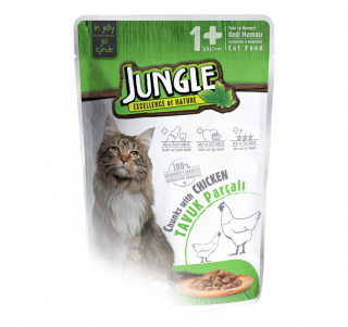 Jungle Pouch Tavuklu 100 gr Kedi Maması kullananlar yorumlar
